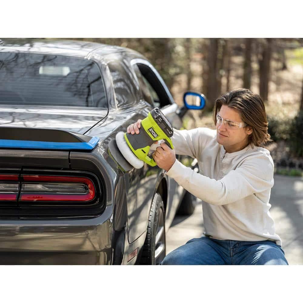 RYOBI ONE+ 18V Cordless 6 in. Two Speed Random Orbit Buffer (Tool Only), PCL460B