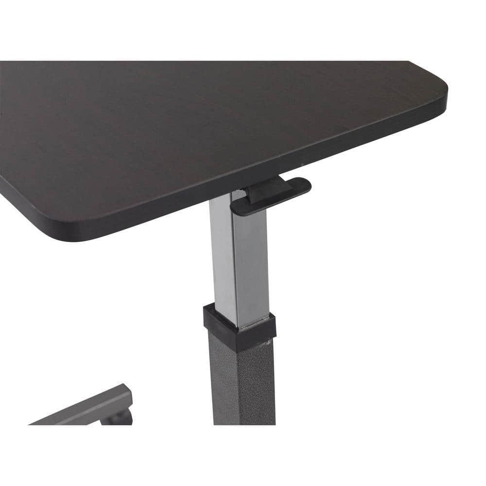 Drive Medical Non Tilt Top Overbed Table, Silver Vein
