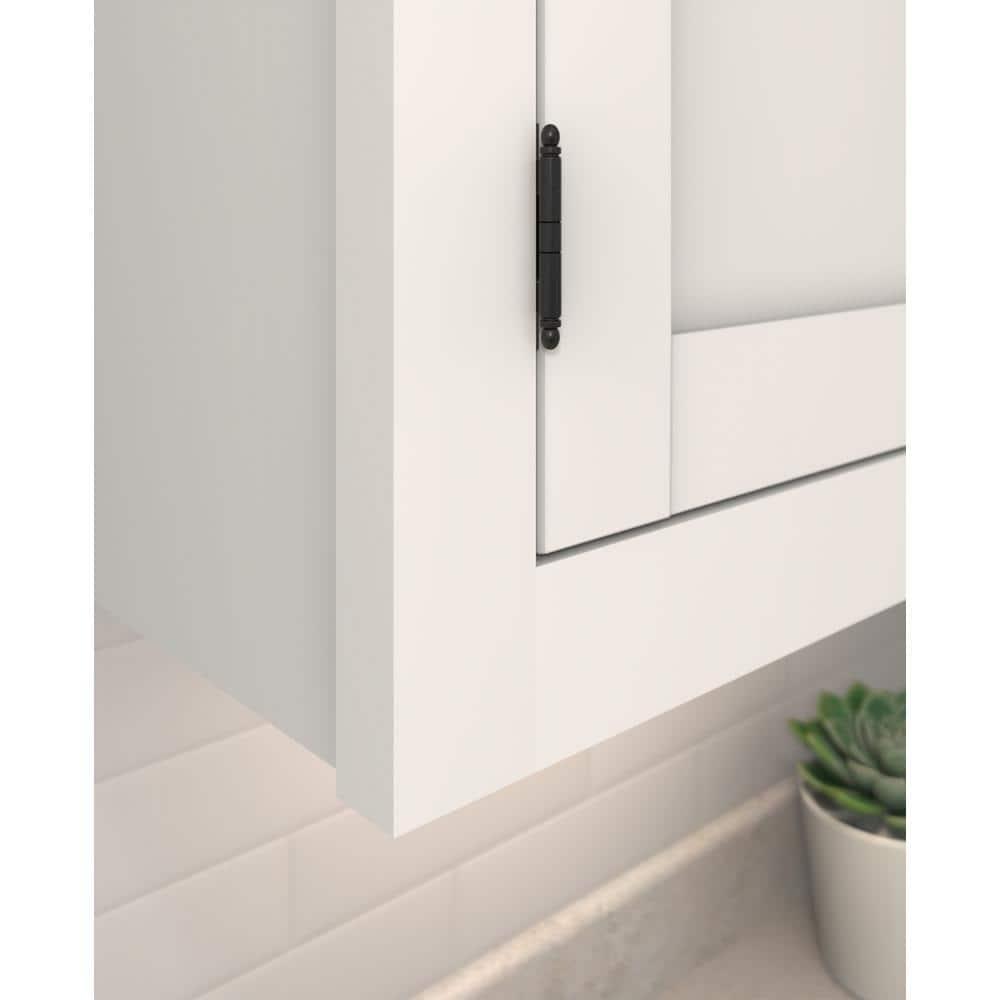 Matte Black Full Inset Ball Tip Cabinet Hinge