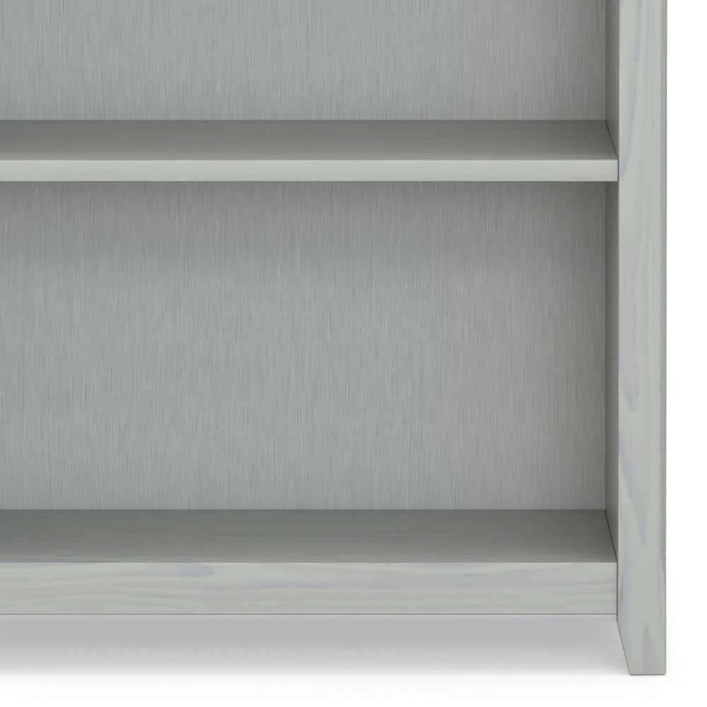 Simpli Home Amherst 30"W Solid Wood 5 Shelf Bookcase with Adjustable Shelves