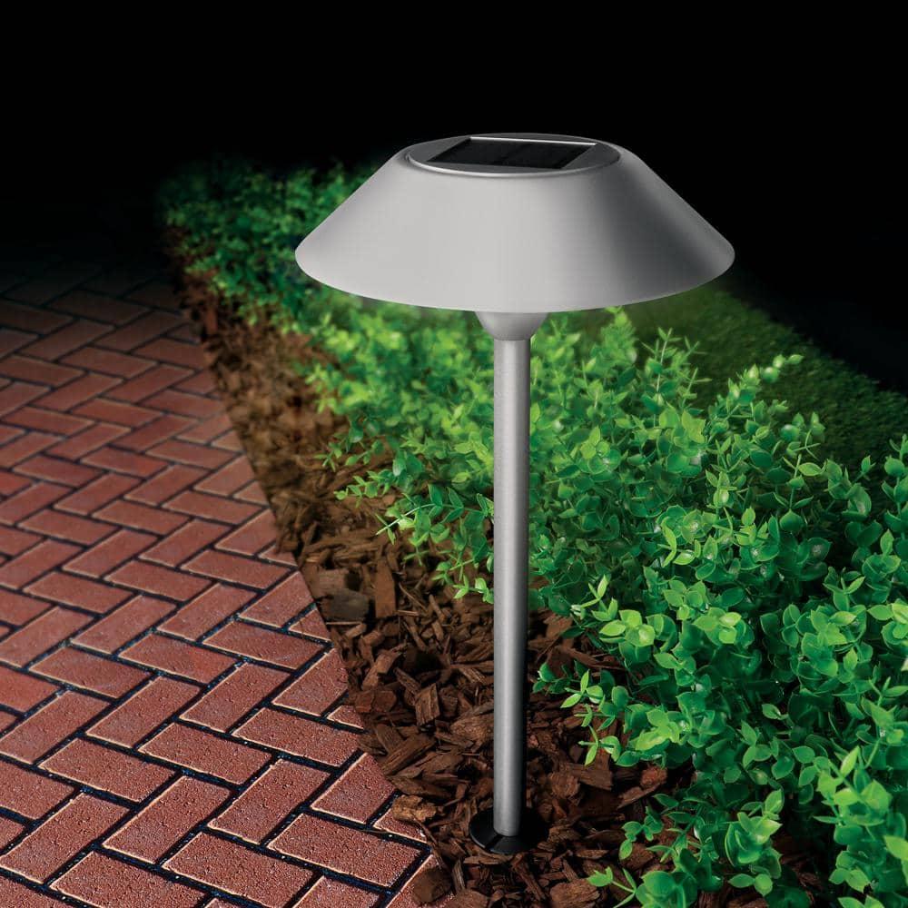 Feit Electric OneSync Brushed Nickel Solar Powered 40 W LED Pathway Light 1 pk