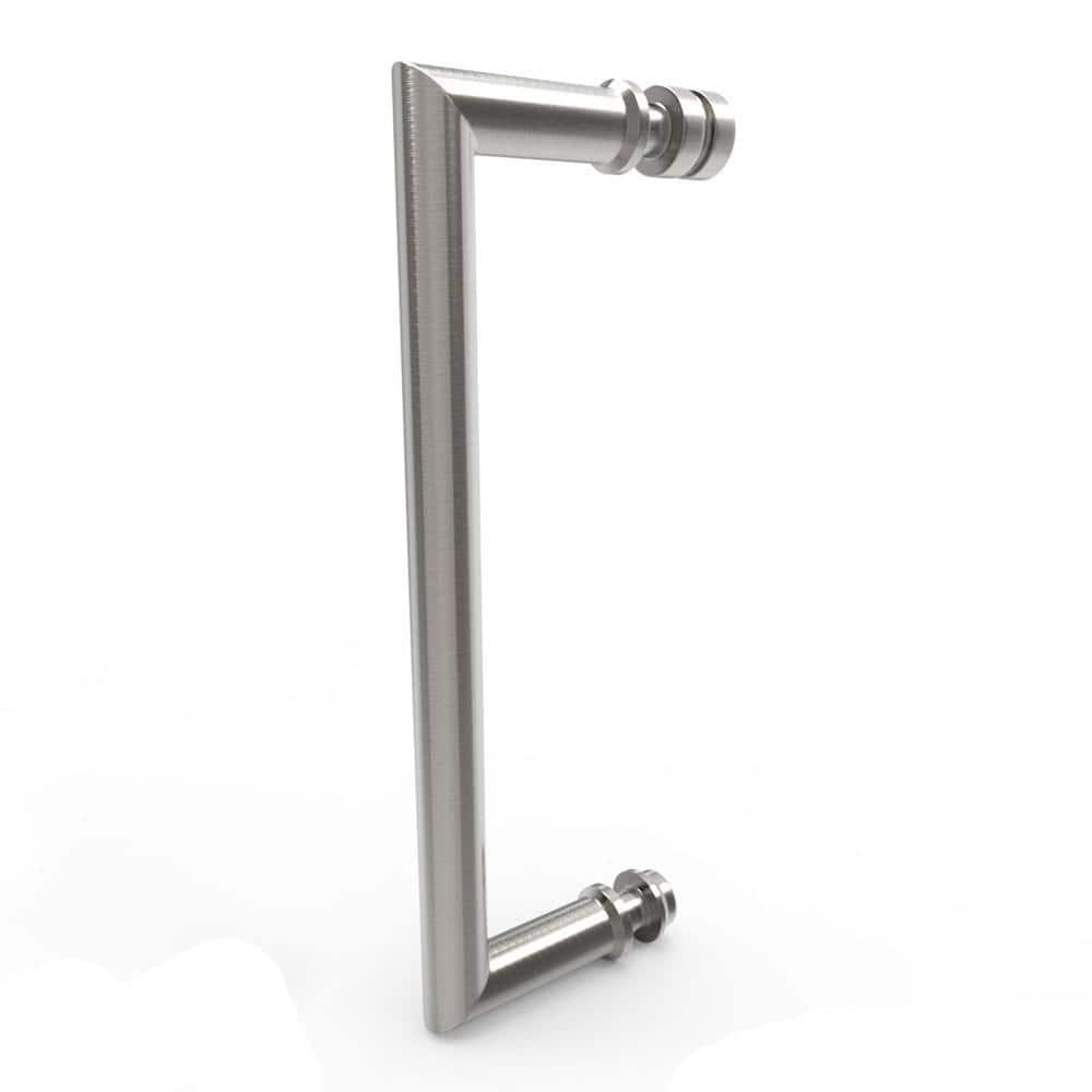 Unidoor-X 60" W x 34.375" D x 72" H Frameless Rectangle Hinged Shower Enclosure with Fixed Panel