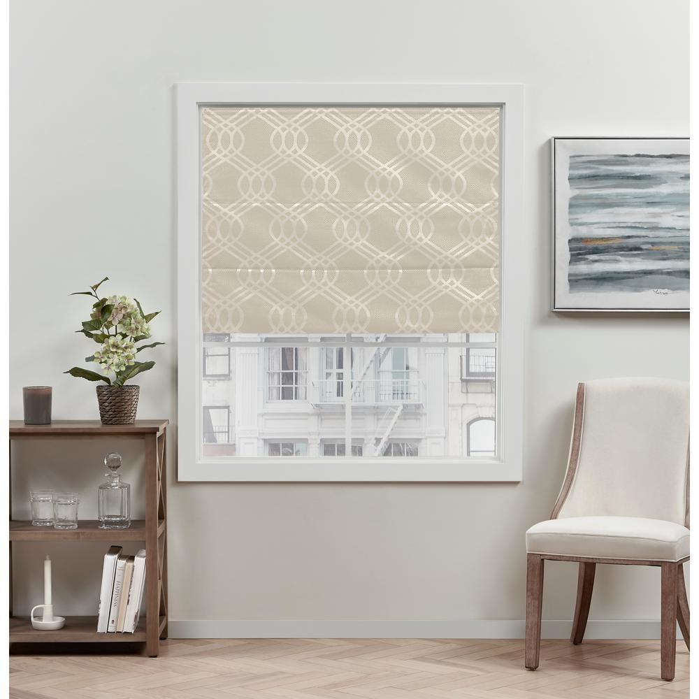 Amalgamated Textiles Exclusive Home Prague Trellis 100% Blackout Roman Shade