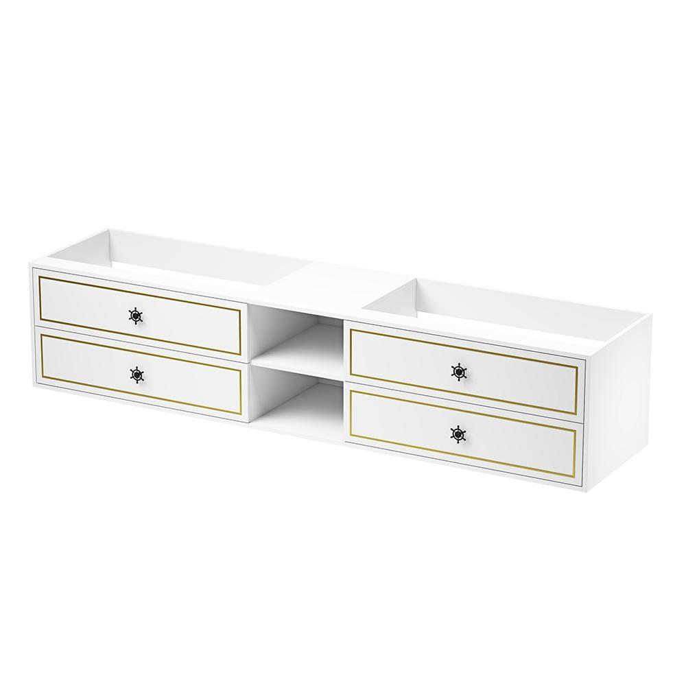 AMANI Eleen 96 In. W X 23 In. D X 22 In. H Bath Vanity Cabinet Without Top