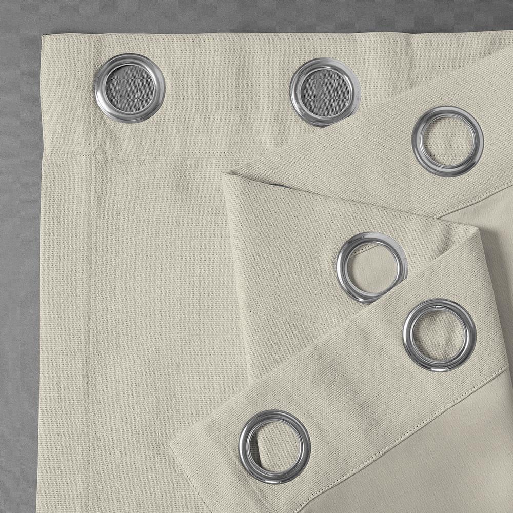 HPD Half Price Drapes Birch Grommet Faux Linen Room Darkening Curtains for Bedroom & Living Room Curtains (1 Panel), Door & Window Curtains 84 inches long, Grommet Curtains & drapes, 50W X 84L