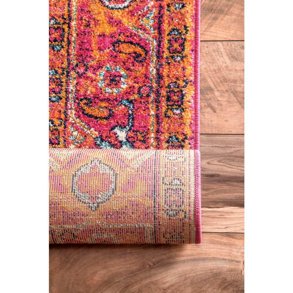 nuLOOM Vintage Medallion Indoor Area Rug, Pink, 2' x 3', Beautiful Touch