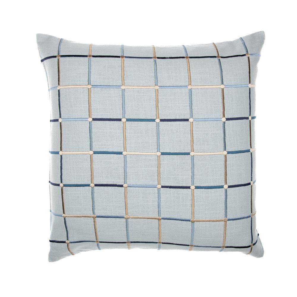 Embroidered Cotton Throw Pillow
