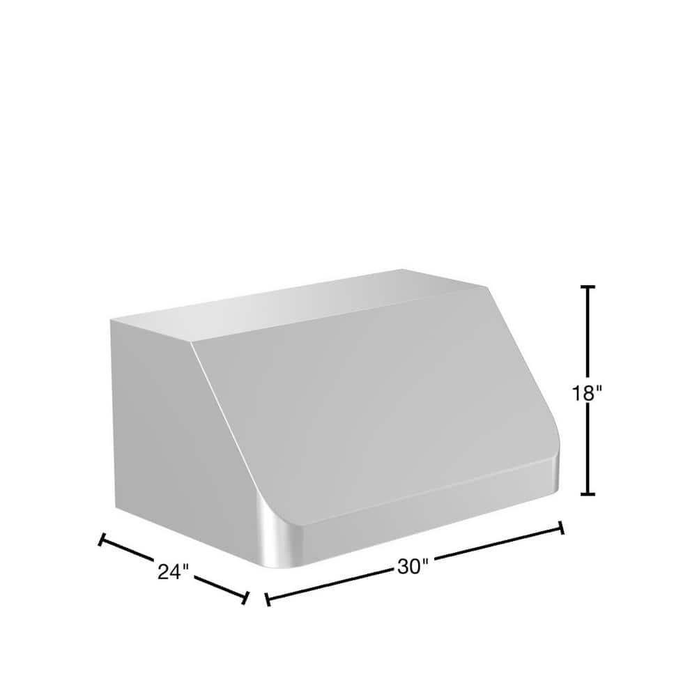 ZLINE 30" Convertible Vent Under Cabinet Range Hood in Stainless Steel