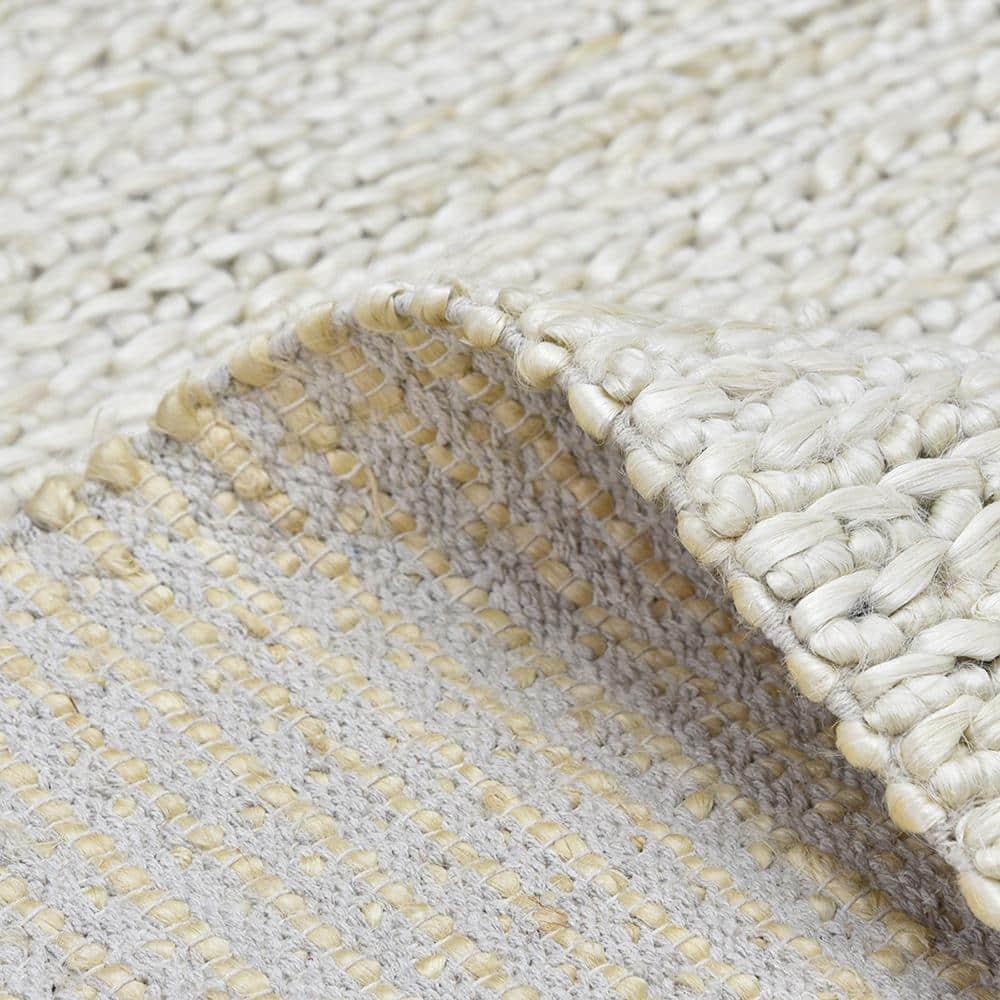 Wayne Jute Beige 9 ft. x 12 ft. Hand Woven Contemporary Transitional Area Rug