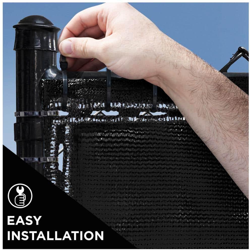 Save 52% • Boen - Backyard Privacy Screen Fence Covering 4' x 50' - Black - Instant  Outdoor Privacy Fence Screen for Any Metal, Chain Link, Wood Panels or  Plastic Fencing -, image size:1000x1000