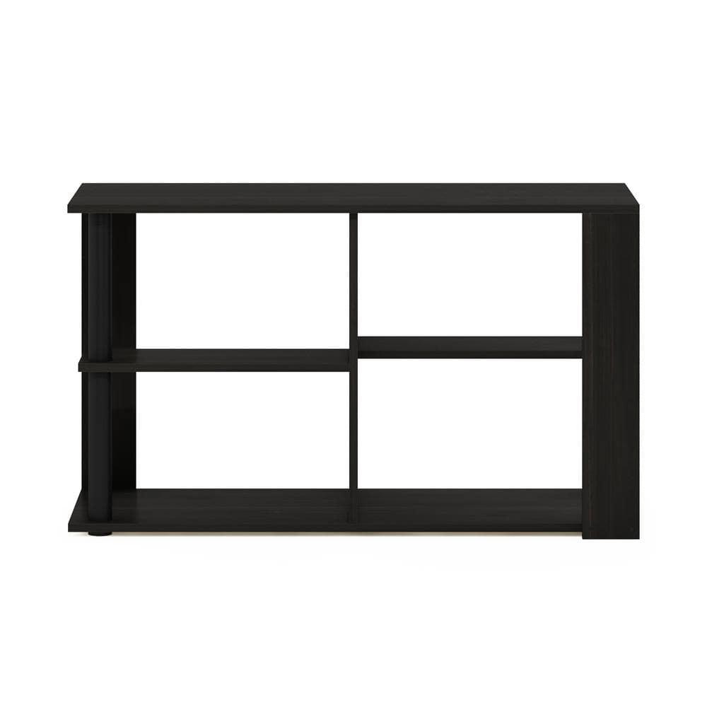 Romain Mesa de Centro Estrecha con Estantes, Espresso y Negro