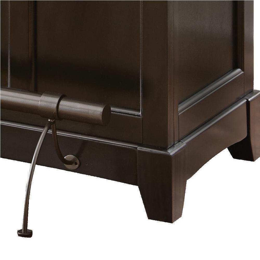 Garcia Bar Black - Steve Silver: Hardwood Solids, Veneers, Scratch-Resistant Top, Storage