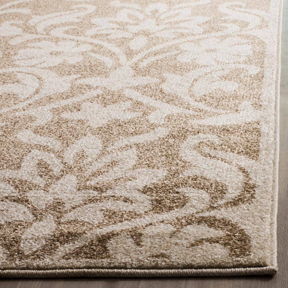 Amherst AMT424 Power Loomed Indoor Area Rug - Wheat/Beige - 8'x10' - Safavieh