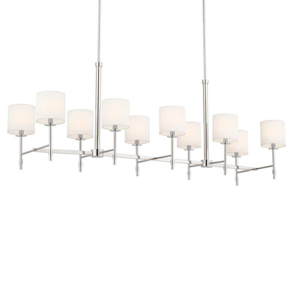 Kichler Lighting Ali 10 - Light Chandelier in  Polished Nickel