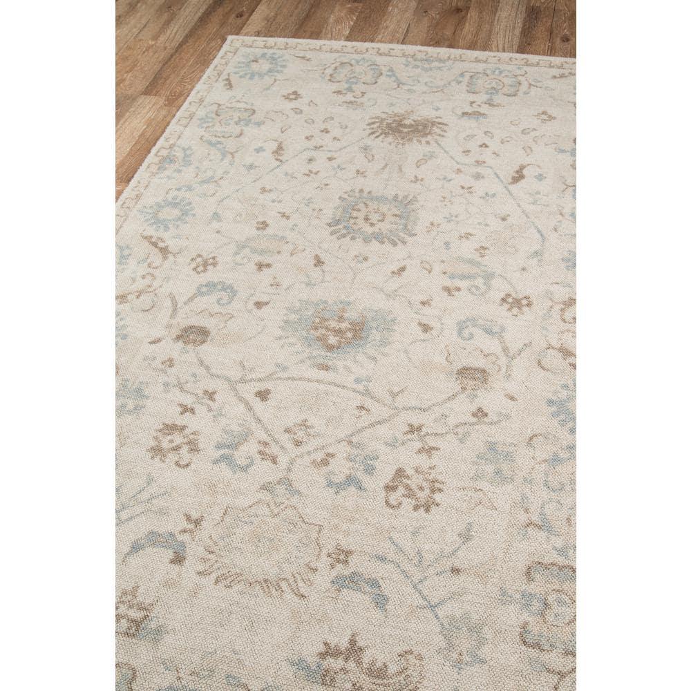 3'3"x5' Floral Loomed Accent Rug Beige - Momeni: Traditional Wool & Nylon Botanical Low Pile Indoor Rug