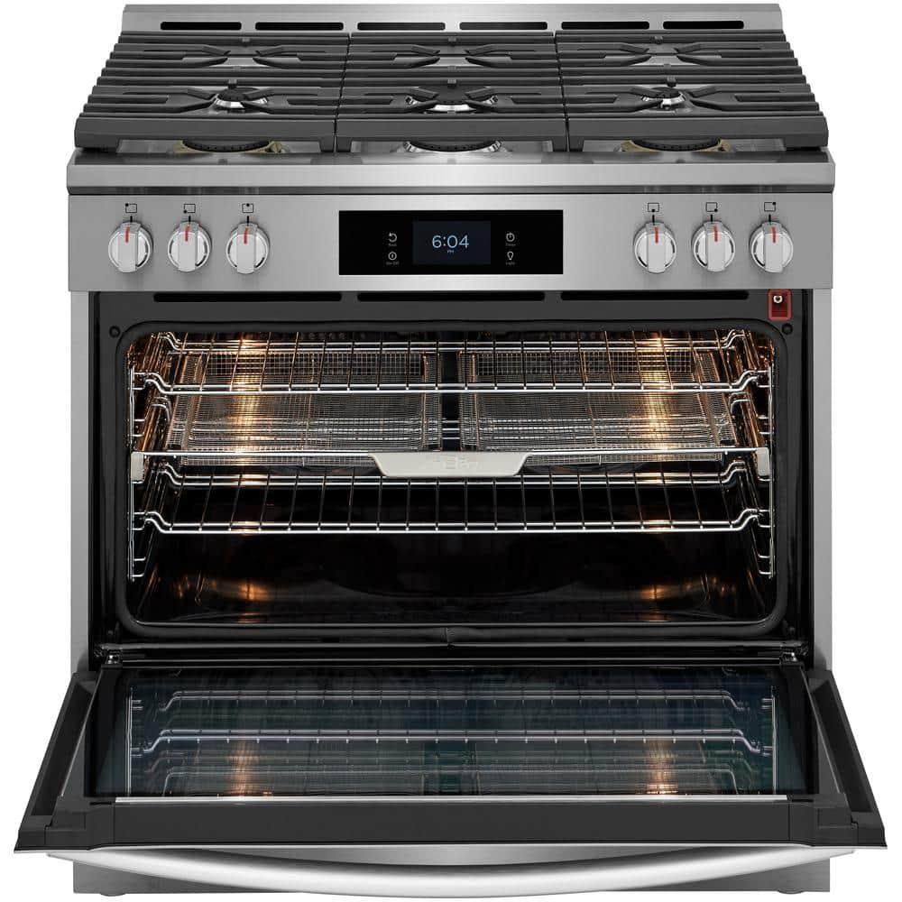 Frigidaire Gallery Frigidaire Gallery 30" 4.6 Cubic Feet Smart Dual Fuel Free Standing Range with 6 Burners GCFD3661AF