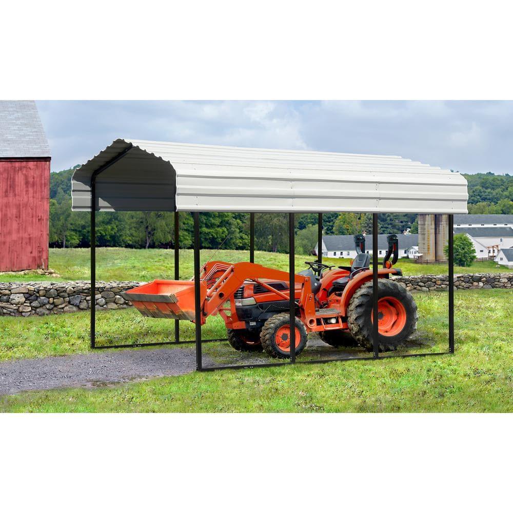 Arrow Arrow Galvanized Steel Carport, 10x15x9