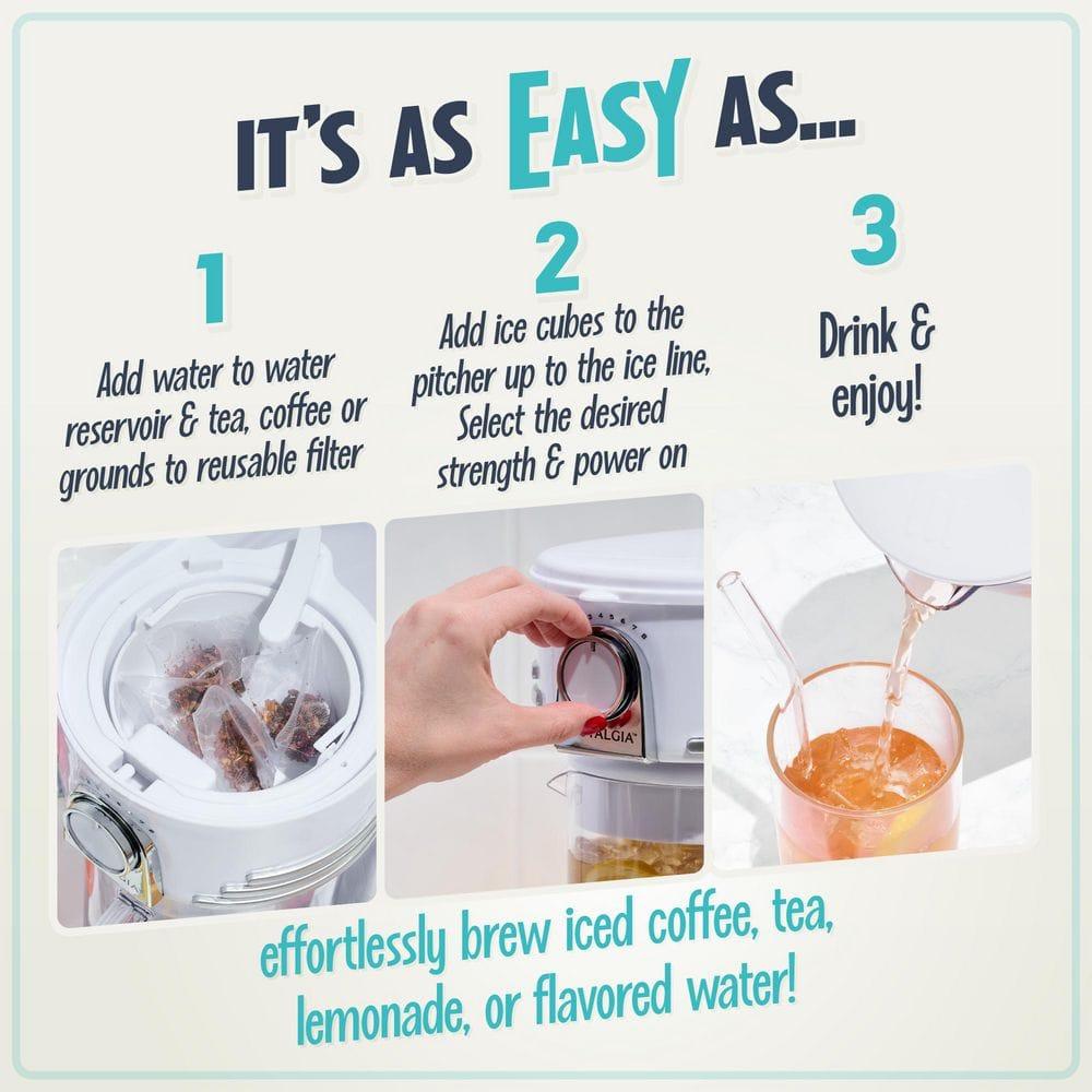 Nostalgia Nostalgia 3-Cup Coffee Maker NCIT3PLSWH6A