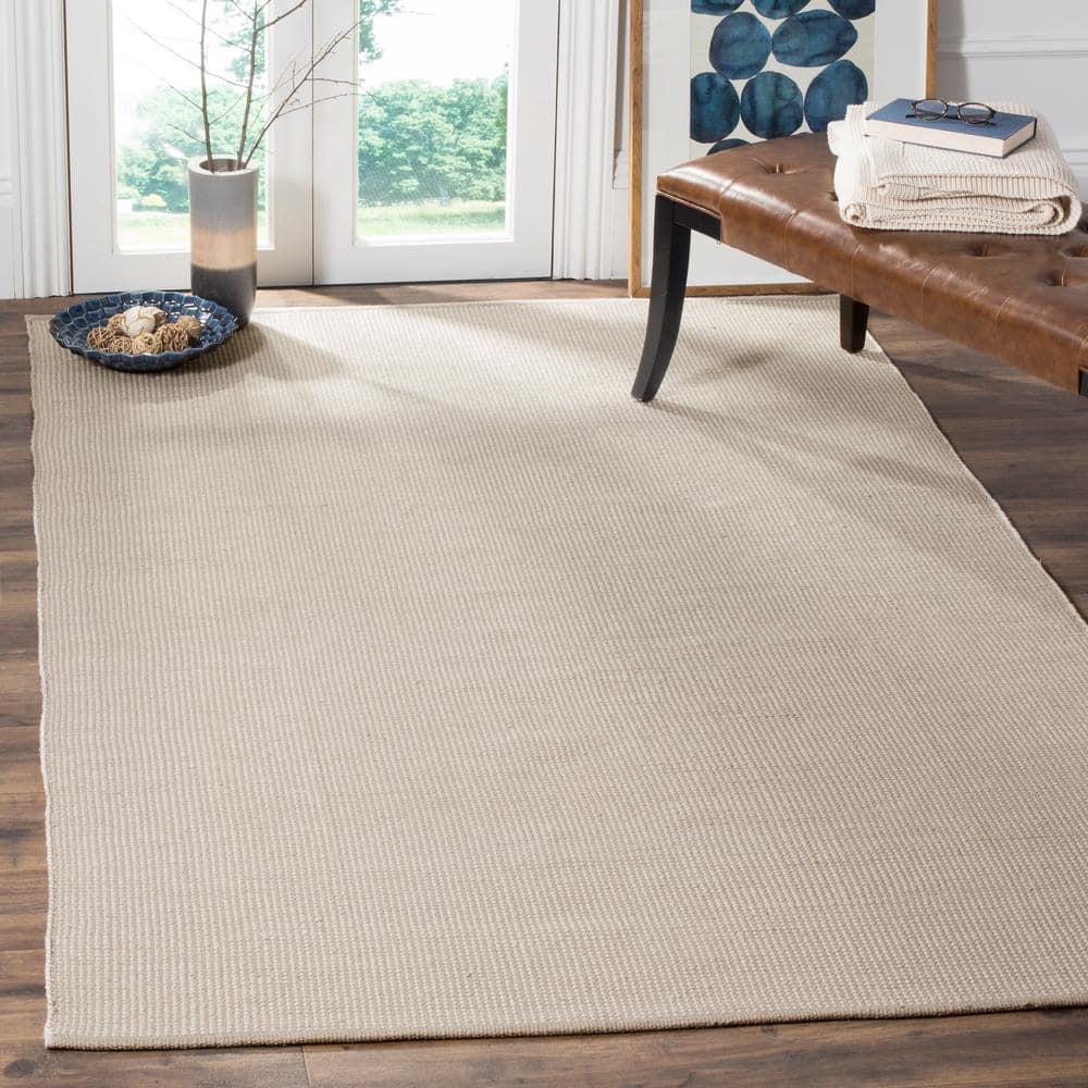 Montauk MTK345 Hand Woven Indoor Area Rug - Ivory/Grey - 6'x9' - Safavieh