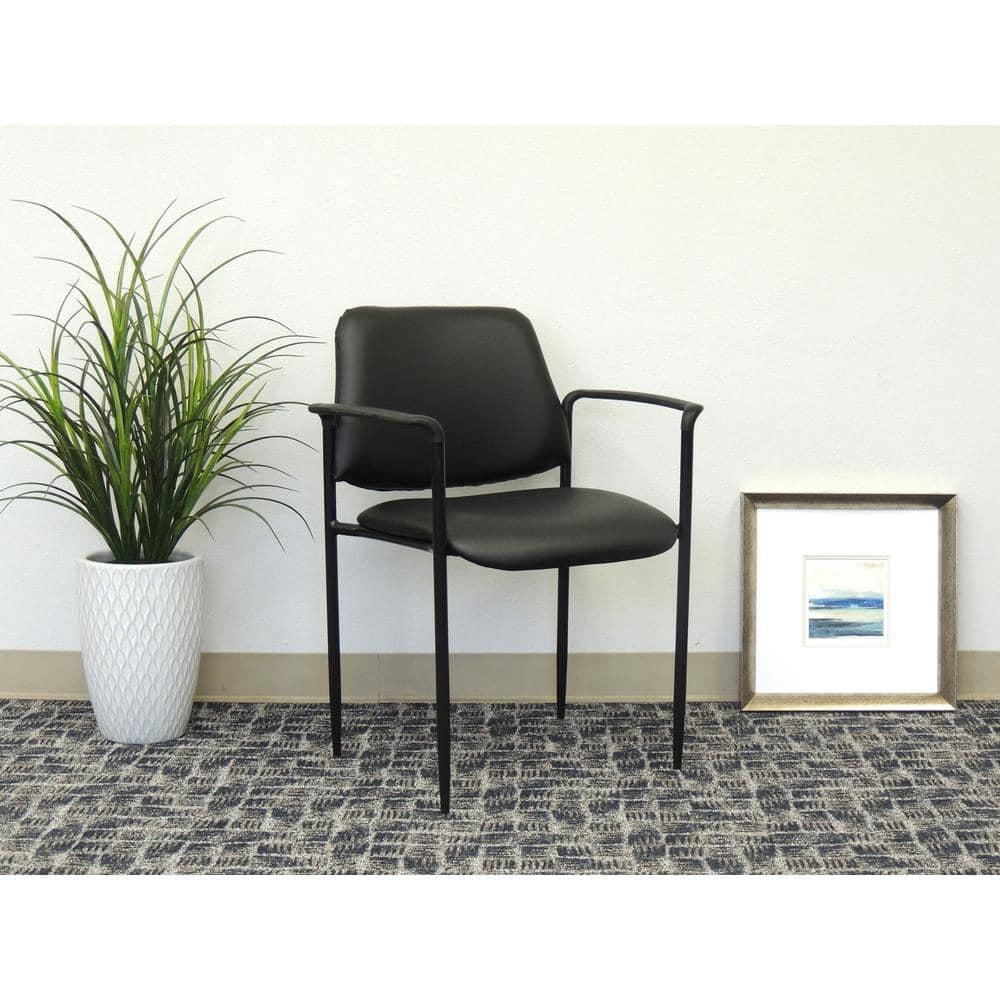 Stackable Vinyl Seat Reception Chair with Metal Frame