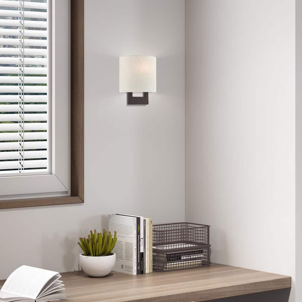 Livex Lighting Hayworth 1 - Light Wall Light in  Bronze