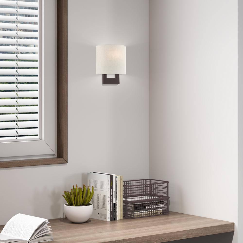 Livex Lighting Hayworth 1 - Light Wall Light in  Bronze