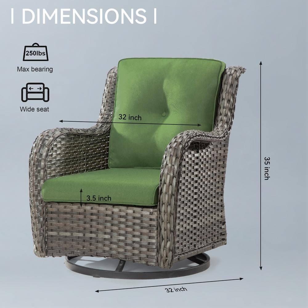 COZYWOR Outdoor Dining Armchair with Cushion
