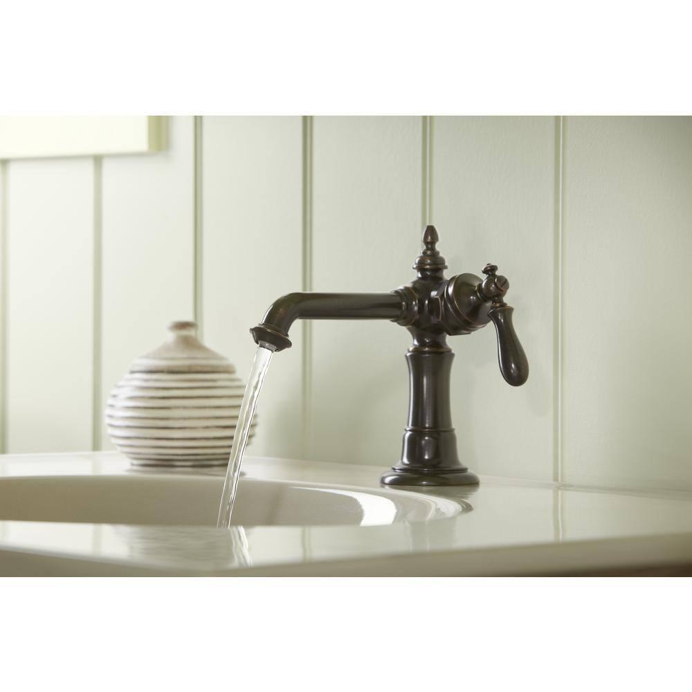 Artifacts® Single Hole Bathroom Faucet with Drain Assembly