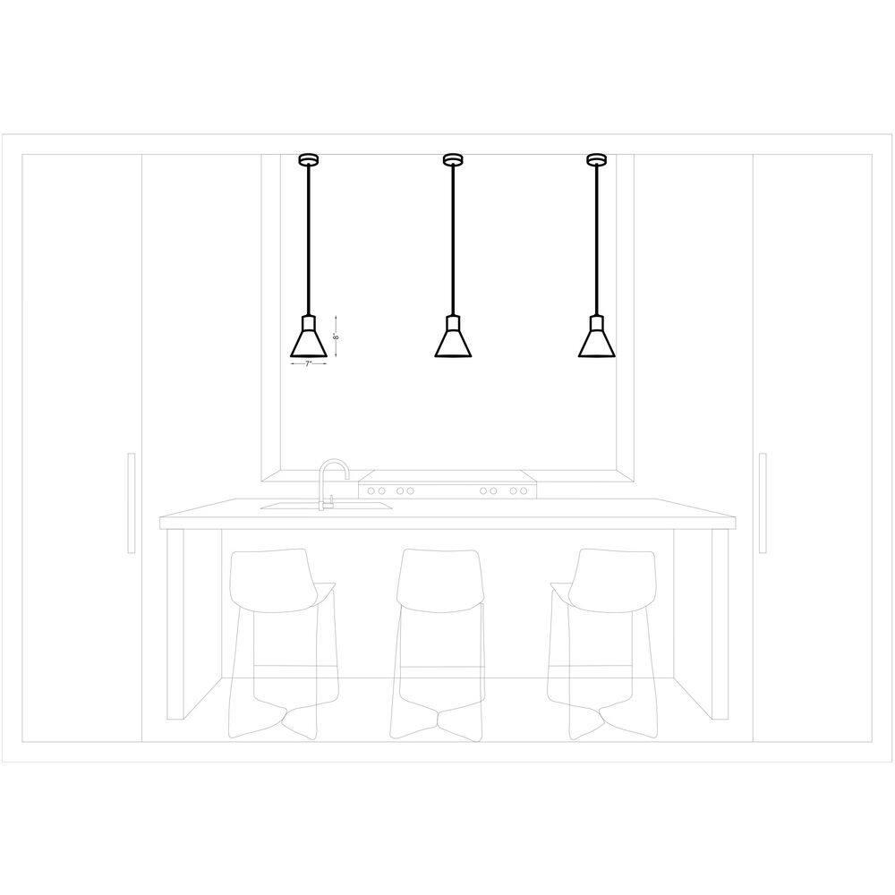 Byers Single Light Metal Dimmable Pendant