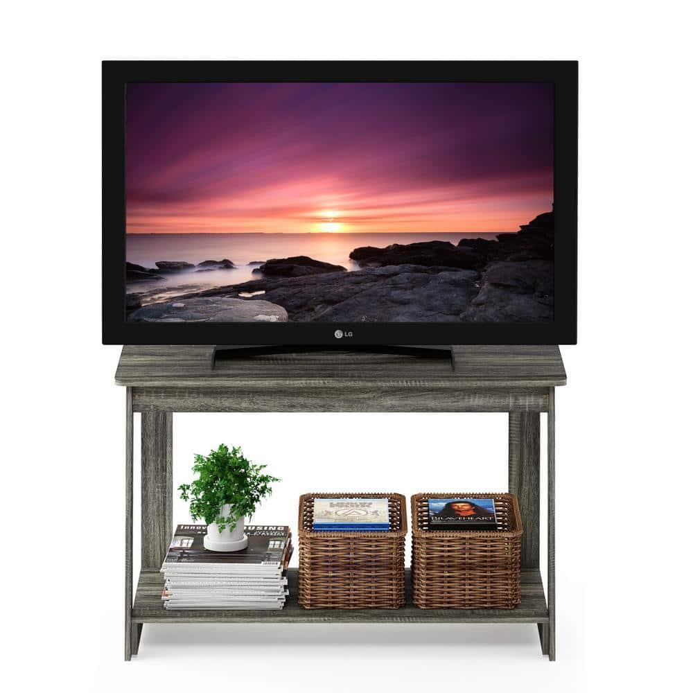 Furinno Beginning TV Stand, French Oak Grey 18041GYW
