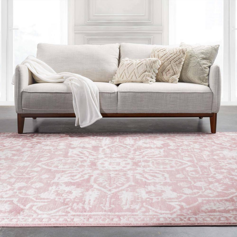 Well Woven Dazzle DISA Vintage Medallion Gold Soft 9'3" x 12'6" Area Rug