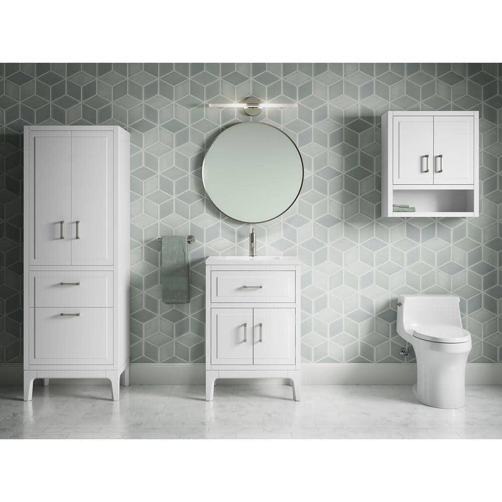 Seer 24" Freestanding Single Bathroom Vanity Cabinet with Sink and Quartz Top