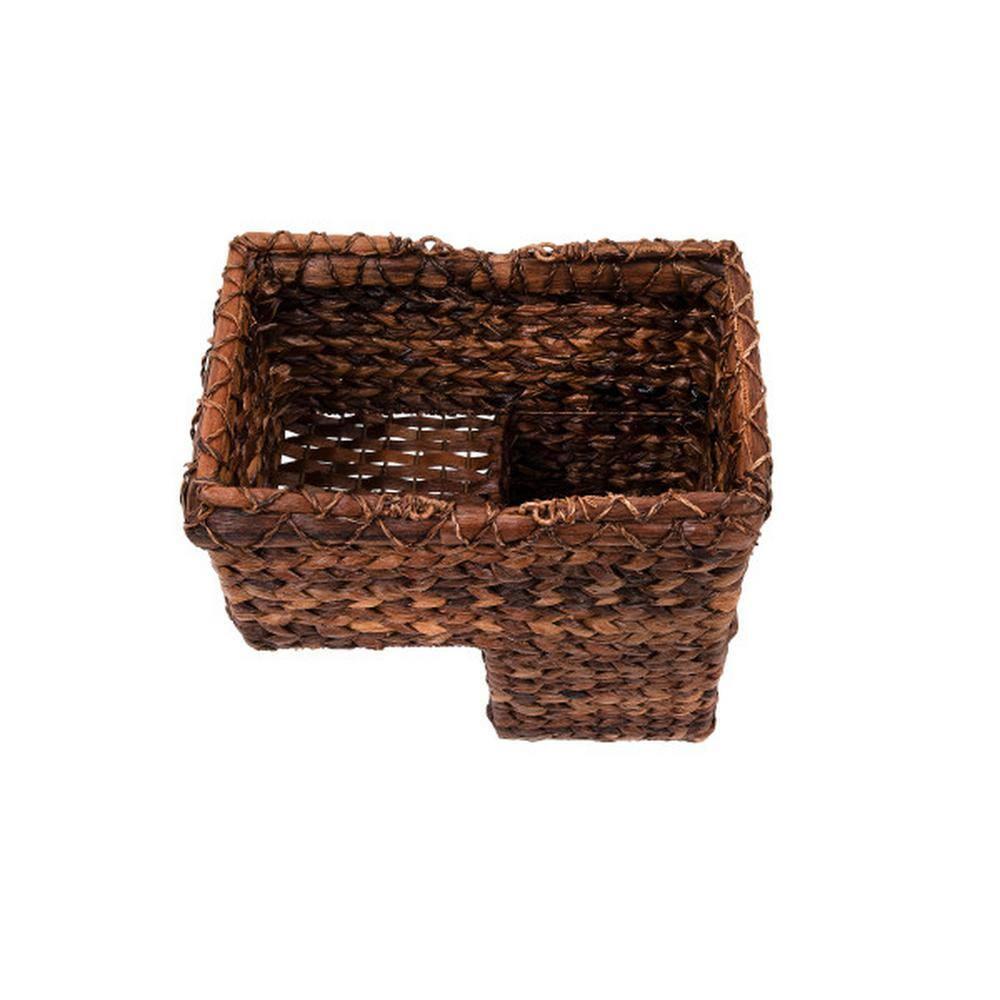 Desert Fields Woven BacBac Leaf Stair Basket, 16" x 10" x 15.5", Natural