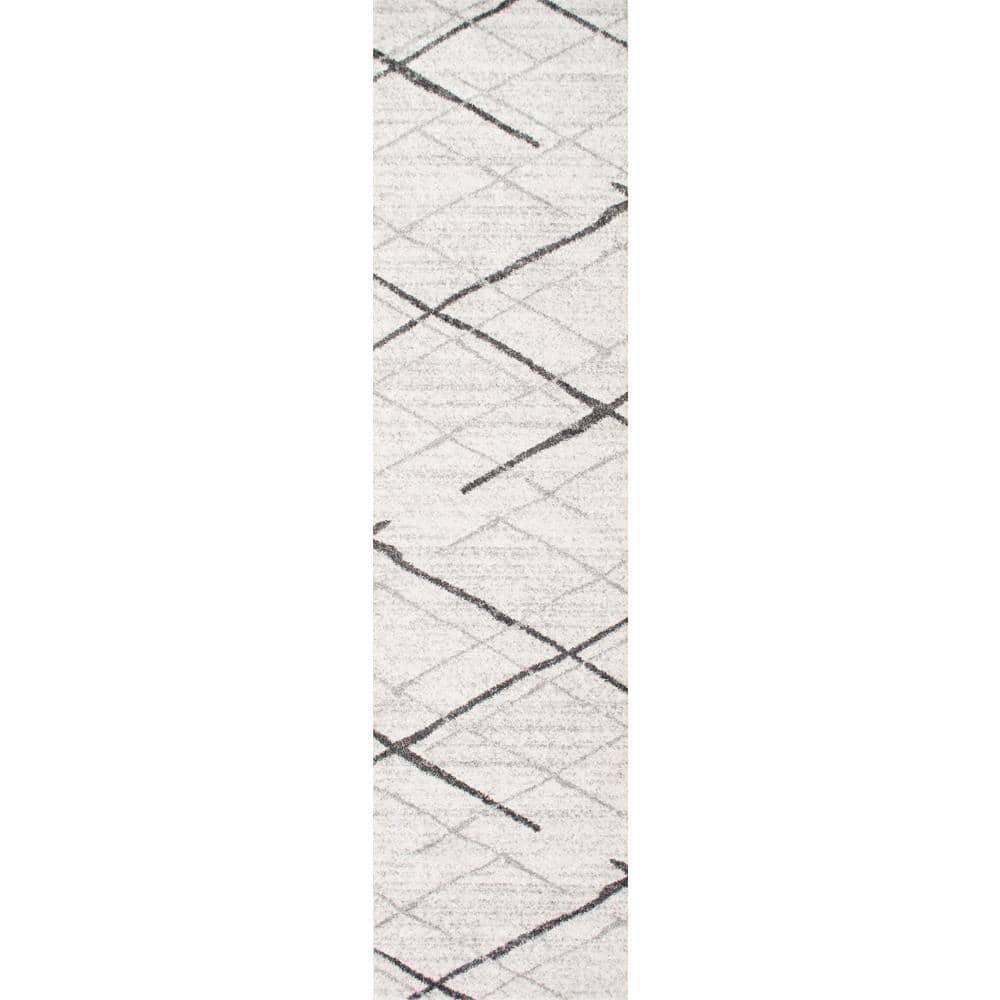 nuLOOM Thigpen Contemporary Area Rug, Grey, 2' 6" x 14'
