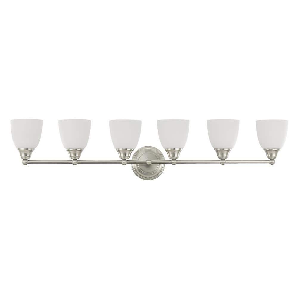 Livex Lighting Somerville 6 - Light Vanity in  Brushed Nickel