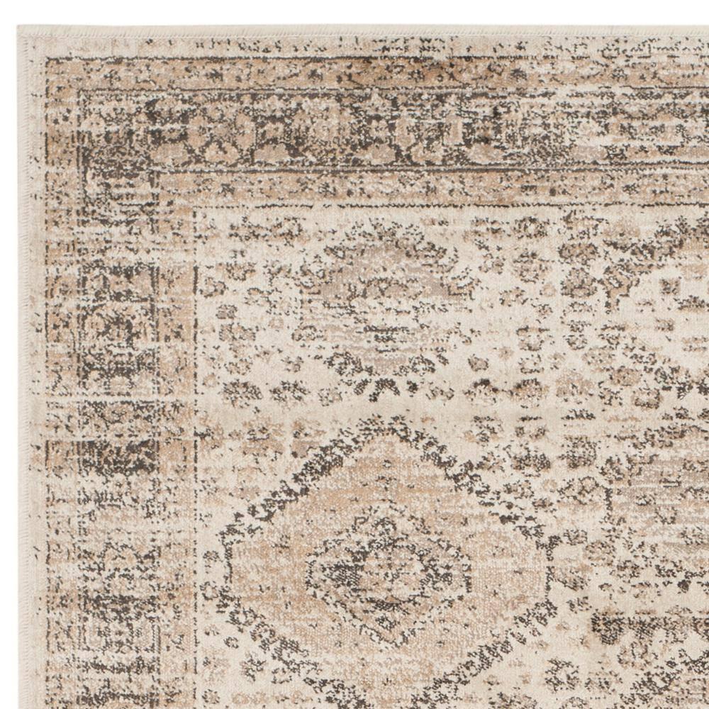 Vintage VTG118 Power Loomed Indoor Skid-Resistant Accent Rug - Stone - 2'7"x4' - Safavieh