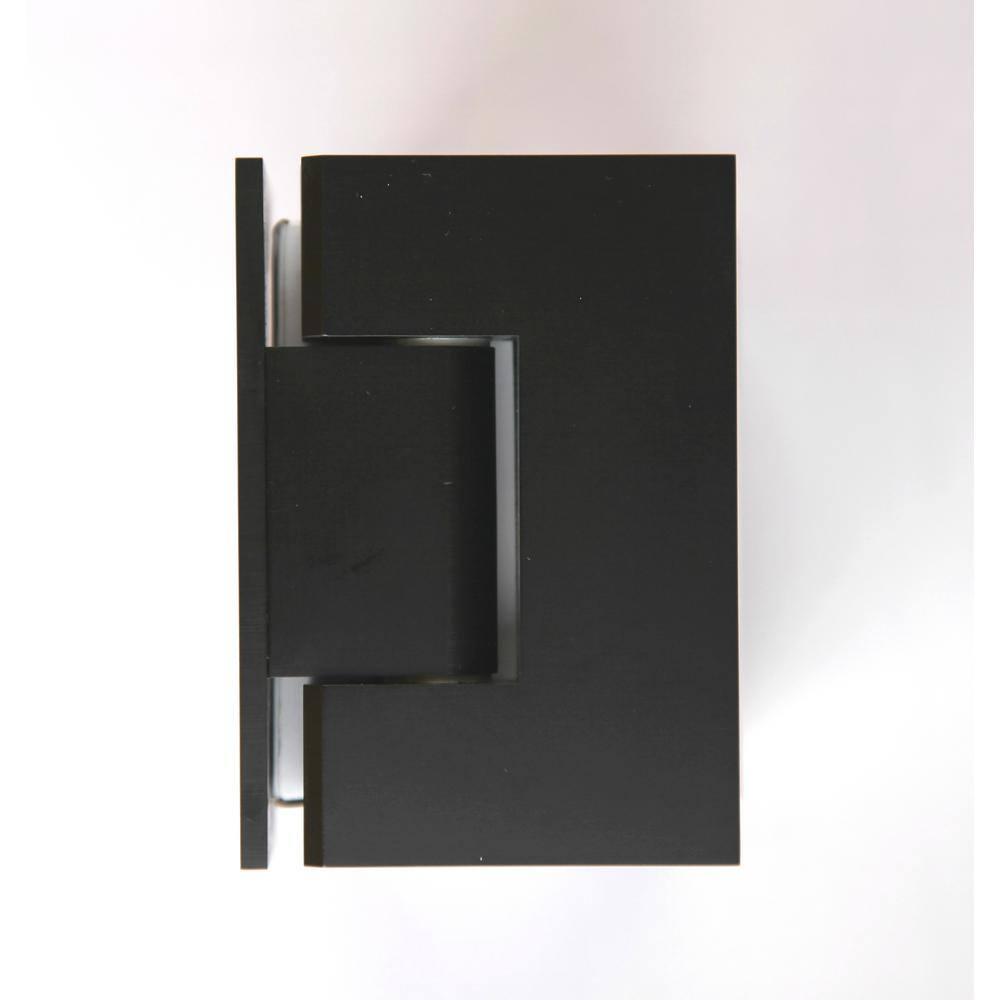 Glass Warehouse Illume 49 in. x 36 in. x 78 in. 90-degree Fully Frameless Wall Hinged Glass Shower Enclosure 90-WH-49-36-ORB