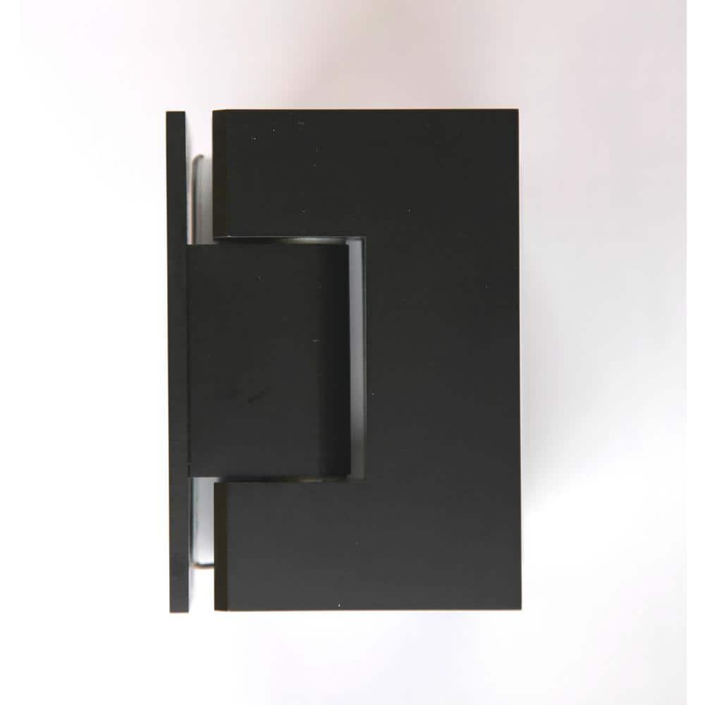 Glass Warehouse Illume 55 in. x 45.5 in. x 78 in. 90-degree Fully Frameless Wall Hinged Glass Shower Enclosure 90-WH-55-45.5-ORB