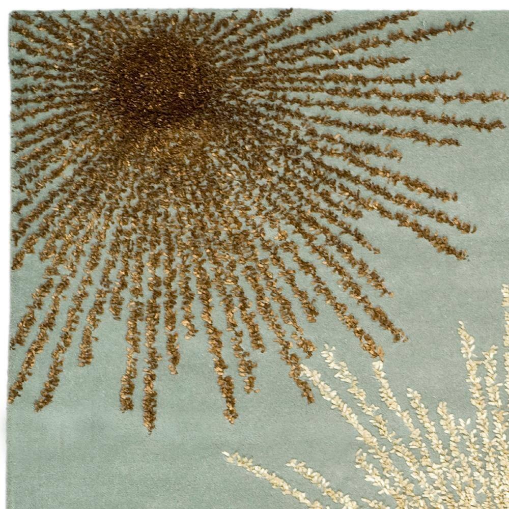 Soho SOH712 Hand Tufted Indoor Area Rug - Light Blue/Multi - 5'x8' - Safavieh.