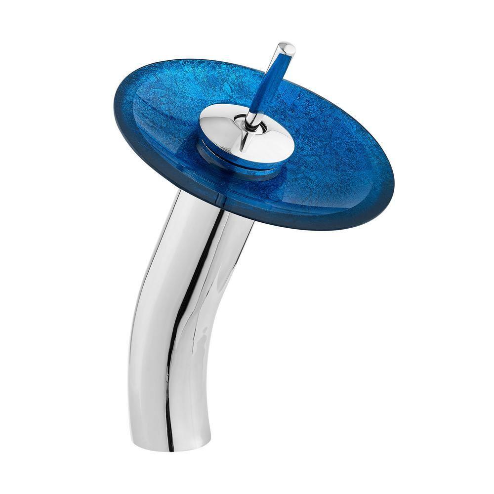 Cascade 16.5 Glass Vessel Sink with Faucet
