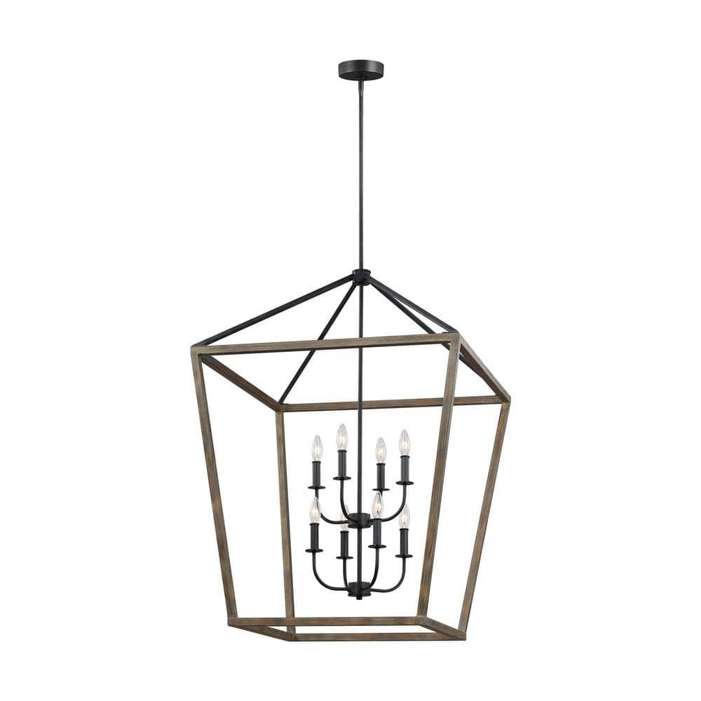 Buford Wood & Iron Chandelier (12"-26")