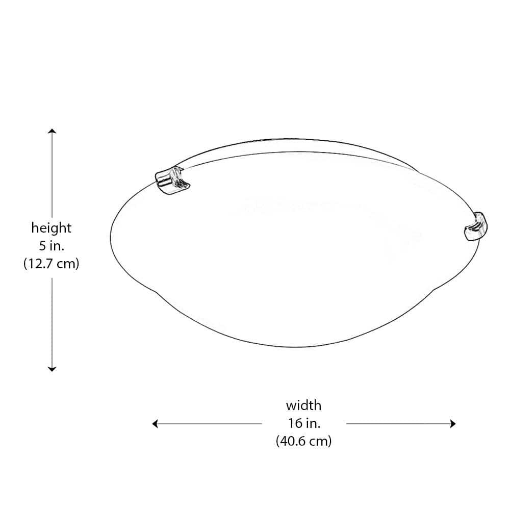 58601 BN-Trans Globe Lighting-Constellation - 16 Inch Three Light Flush Mount