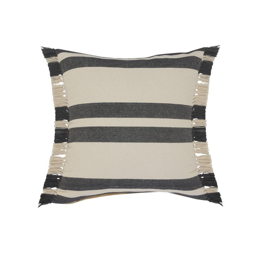 Rajani Home Roznick Fringed Cotton Throw Pillow