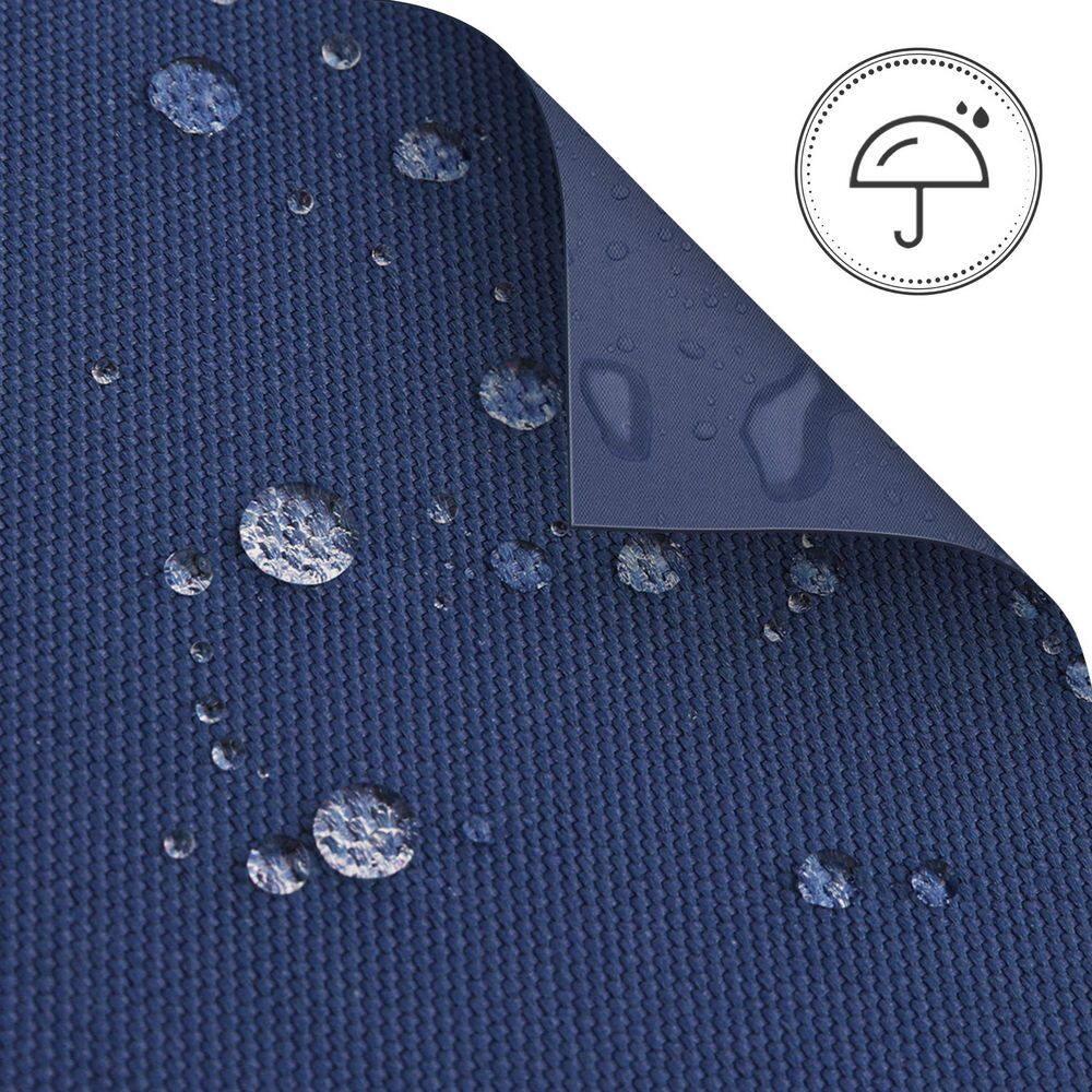 18 in. x 18 in. x 2 in. Outdoor Square Dining Chair Seat Cushion for Patio Furniture, Navy Blue (2-Pack)