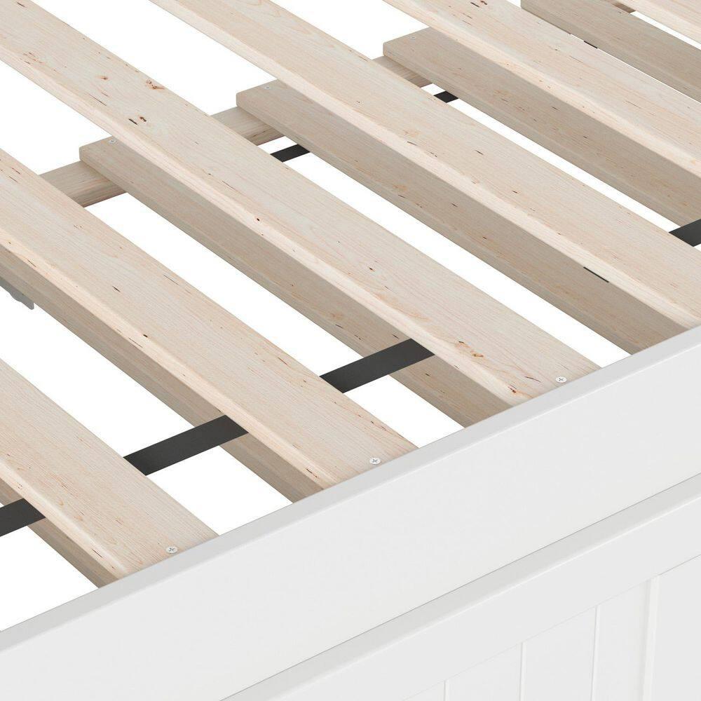 AFI Cambridge Twin Wood Daybed with Twin Size Trundle in White