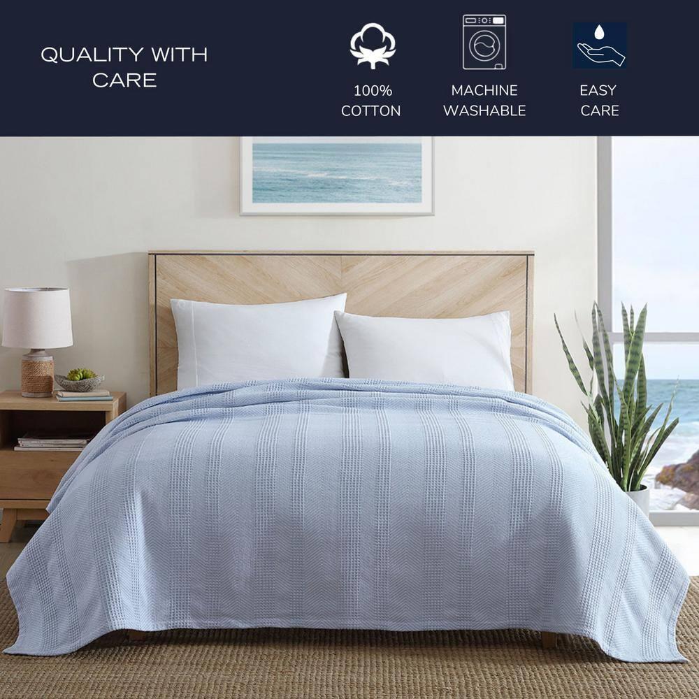 Nautica Nautica Chevron Stripe Cotton Blanket