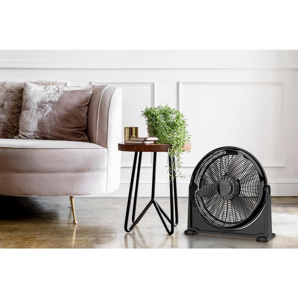 Lasko A20107 20" 3-Speed Air Circulator Fan, Black