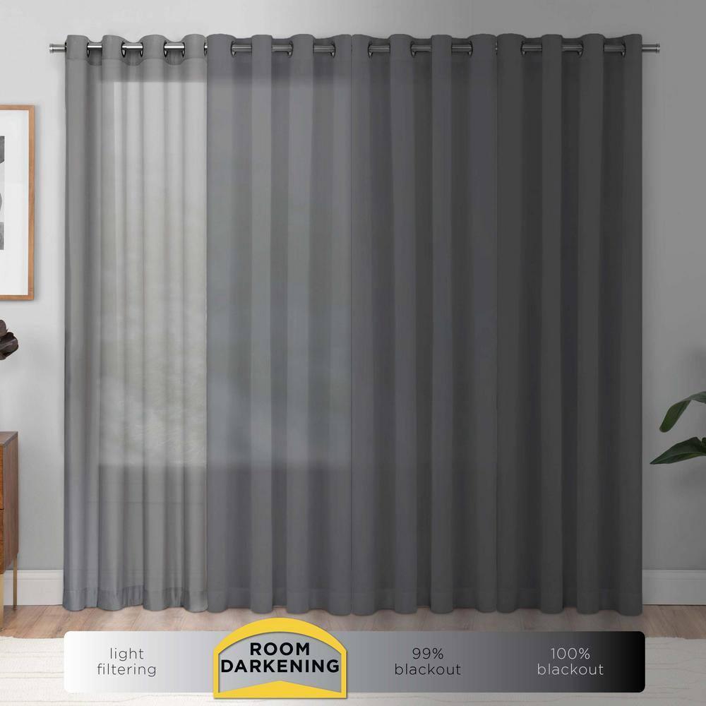 Canova Polyester Blend Light Filtering Curtain Panel