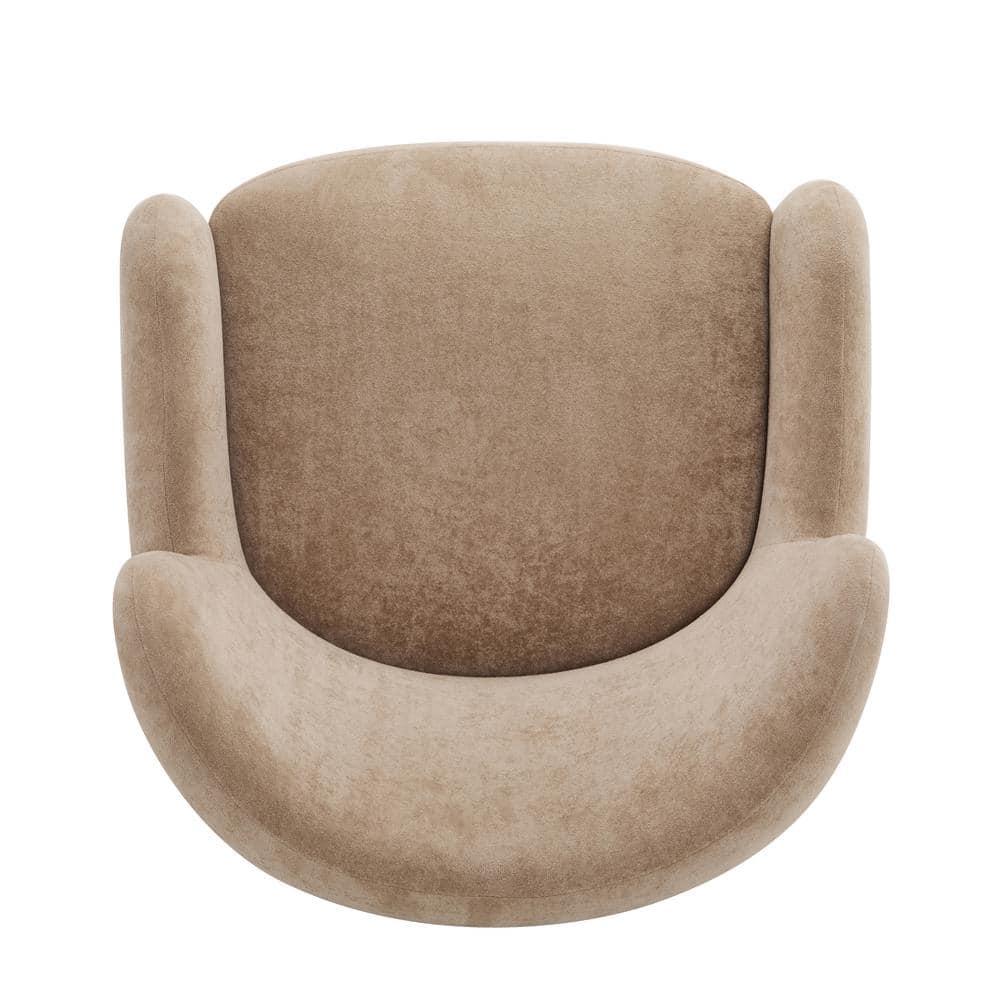 Christopher Knight Home Bacho Cozy Wingback Upholstered Accent Chair, Camel