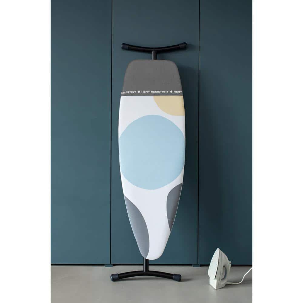 Brabantia Size D XL Ironing Board with Linen Rack and Heat Resistant Parking Zone Spring Bubbles Cover & Reviews | Wayfair